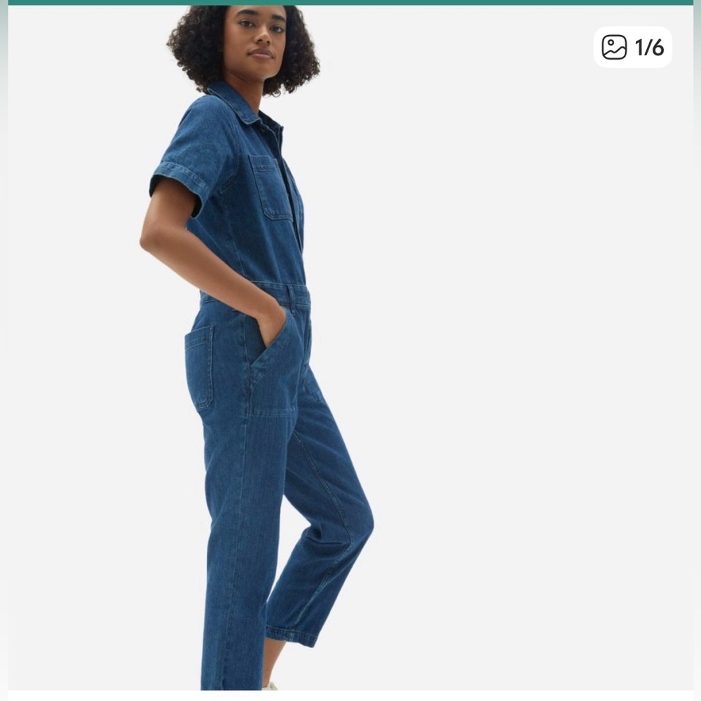 Everlane Women's Denim Jumpsuit - Supersoft Denim Coverall